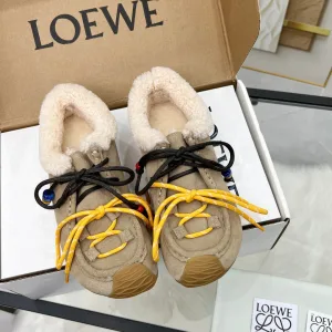 AAA High Quality Loewe Athletic Shoes Color Fleece Running Winter