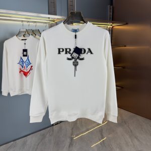 High Quality Luxury Prada Cotton Hoodie For Spring