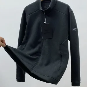 Designer Archaeopteryx Outerwear Red Wool Cashmere Fleece Fabric Quick-Drying Urban Commuting Autumn Winter Embroidery