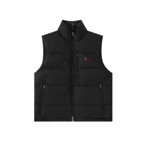 High Quality Designer Ralph Lauren Sleeveless Green Down Winter
