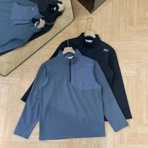Reps Helly Hansen Long Sleeves Blue Fleece Fabric Spring Autumn Winter