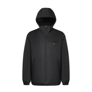 Luxury Prada Down Jacket White Duck Nylon Fabric Quick-Drying
