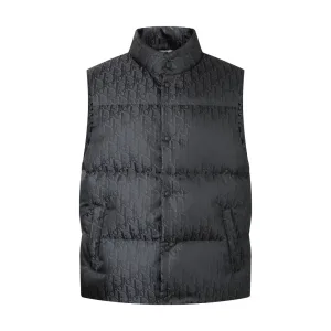 Luxury Reps Dior Vest Red Duck Down Nylon Satin Jacquard
