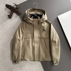 Luxury Designer Burberry Down Jacket White Goose High-End Quality Winter
