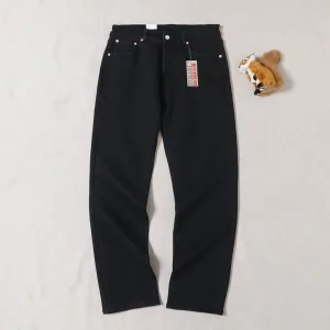 Designer High Quality Ralph Lauren Jeans Red Fleece Denim Retro Winter Slim Fit