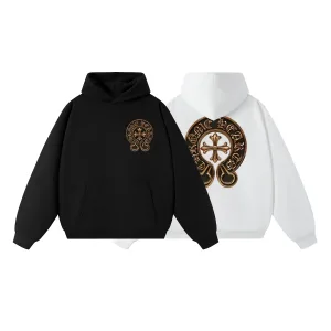 AAA Super Clone Chrome Hearts Hoodie Black Retro Logo