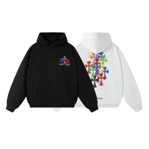 Super Clone Chrome Hearts Hoodie Black