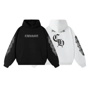 Super Clone Chrome Hearts Hoodie Black
