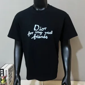 AAA Dior Short-Sleeved T-Shirt Ash Cotton Pure Foam Printing 3D Logo