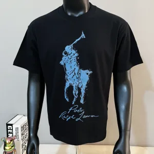 Super Clone AAA Ralph Lauren Short-Sleeved T-Shirt Ash Cotton Pure Spring Summer