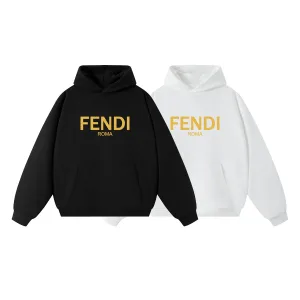 Designer Fendi Hoodie Black