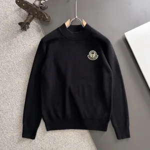 High Quality Monk Sweater Red Wool Blend Exquisite Workmanship Winter