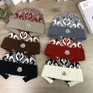 Designer Super Clone Monk Hats Red Wool Autumn Winter