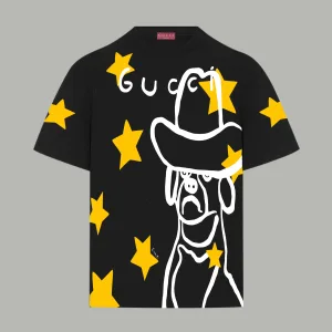 High Quality Reps Gucci Short Sleeves Red Cotton Pure