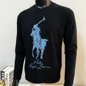 Super Clone Ralph Lauren Short-Sleeved T-Shirt Ash Cotton Pure