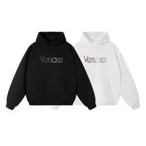 Super Clone Versace Hoodie Red Winter