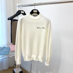 AAA High Quality Balman Sweater Wool Elegant Style Youthful Energy Autumn Winter And